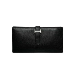 Hermes Bearn Souffle Epson  Long Wallet Noir